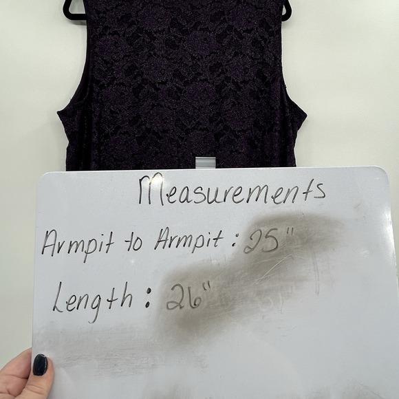 Catherines Lace Tank and Duster Set Size 22WP Purple Mature Feminine Romantic - Picture 8 of 16